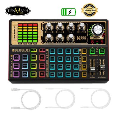 Soundcard K300 Plus - Hỗ Trợ Hát Livestream, Tích Hợp Autotone