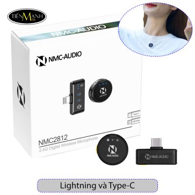 Micro Cài Áo Không Dây NMC-AUDIO NMC2812 (1 Mic) - Đen | Trắng, Wireless Microphone