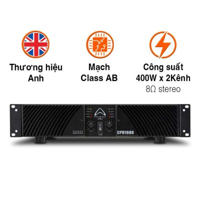Cục Đẩy Công Suất Wharfedale CPD1600, 400W X 2 Kênh
