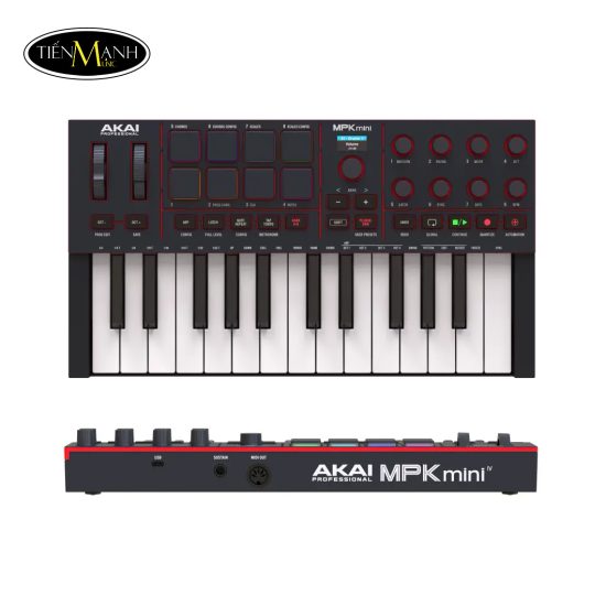 Đàn Akai Professional MPK Mini IV (MK4), Midi Controller màu đen