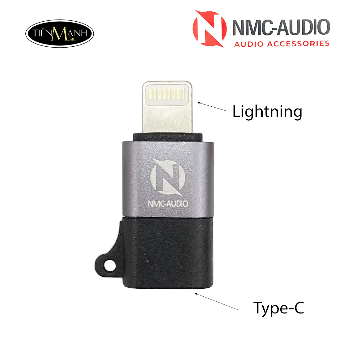 Đầu Chuyển Đổi OTG NMC-AUDIO J7F8 Type-C sang Lightning