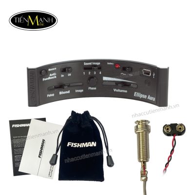 Fishman Ellipse Aura Wide Format Acoustic Pickup w/ Preamp - Pickup Đàn Guitar