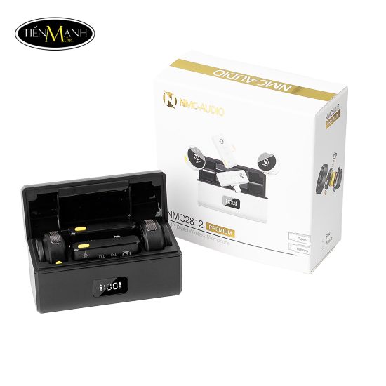 Micro Cài Áo Không Dây NMC-AUDIO NMC2812 Premium ( 2 mic ), Lightning và Type C, Wireless Microphone