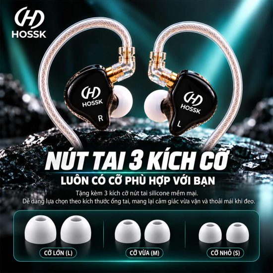 Tai Nghe Kiểm Âm Nhét Tai HOSSK HK-60 - Ảnh 7