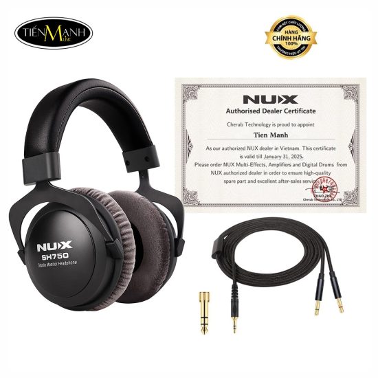 Tai Nghe Kiểm Âm Nux SH750, Closed Back, Studio Monitor Headphone